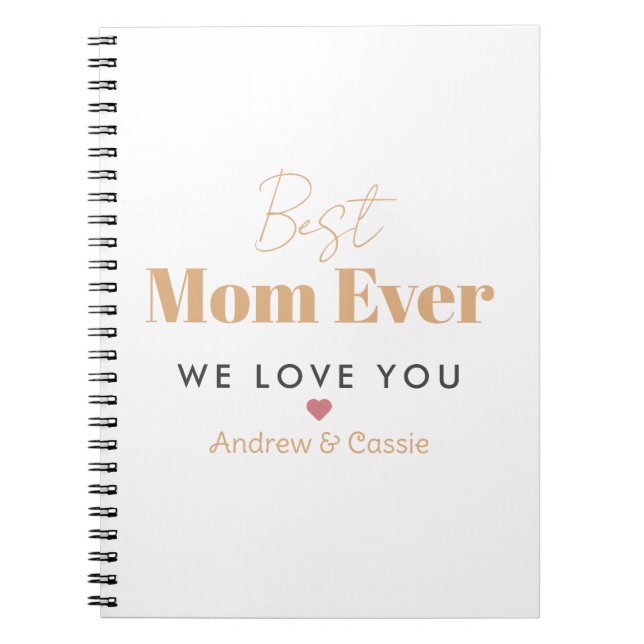 Carnet Meilleure maman du monde (Devant)