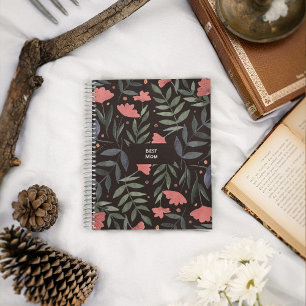 Carnet Meilleure maman jamais élégant jardin magique rétr