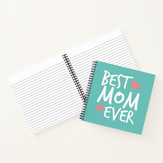 Carnet Meilleure maman jamais la typographie de la Fête d (Intérieur)