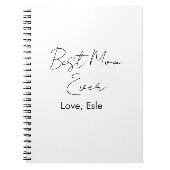 Carnet Meilleure maman que jamais nom date simple minimal (Devant)