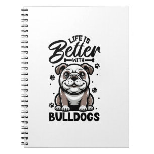 Carnet Meilleure vie avec Bulldog