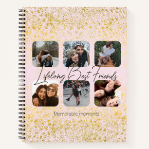 Carnet Meilleurs amis Pink Blush & Gold Sparkings