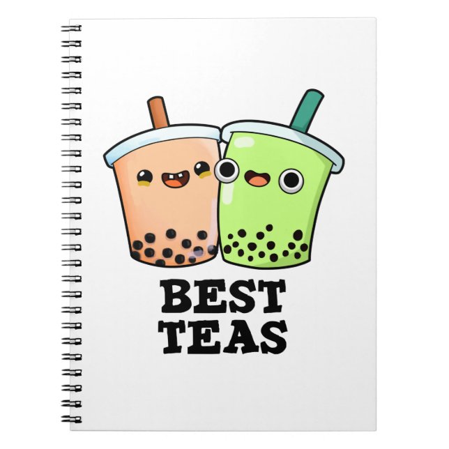Carnet Meilleurs thés Blagues Meilleures amies Boba Tea P (Devant)