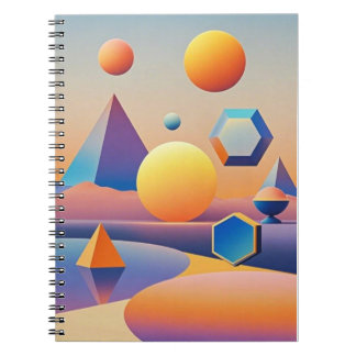 Carnet Mélange harmonieux de textures, dégradés
