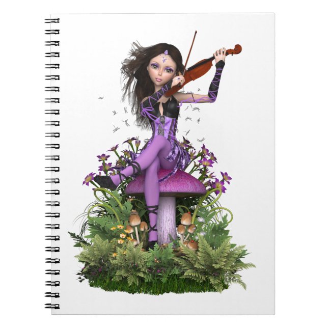 Carnet Mélodie féerique de bonbon à ~ d'améthyste (Devant)