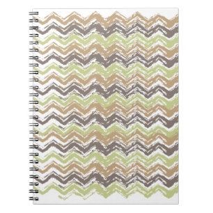 Carnet Melon Brandy Scribble ZigZag Motif