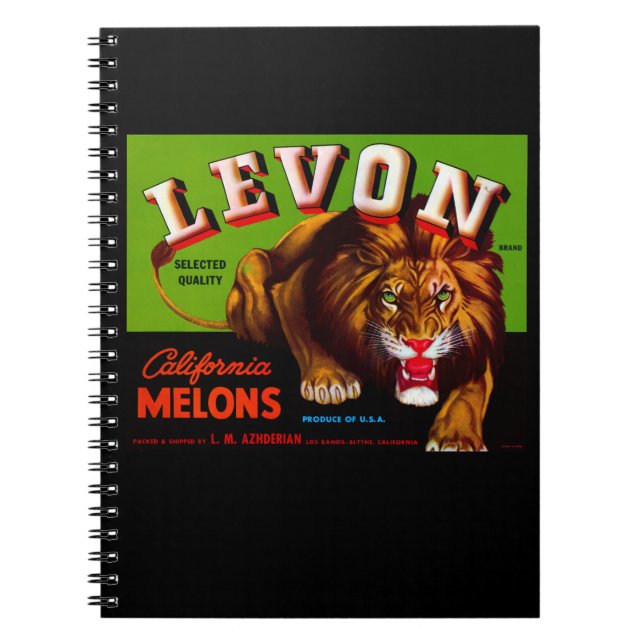 Carnet Melons de Californie du Levon (Devant)