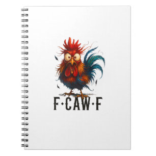 Carnet Mème drôle de coq de poulet F-Caw-F