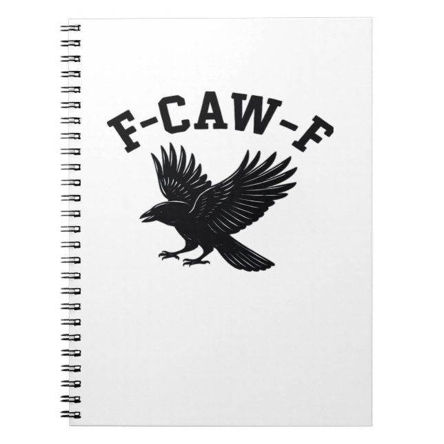 Carnet Mème drôle tendance F-Caw-F (Devant)