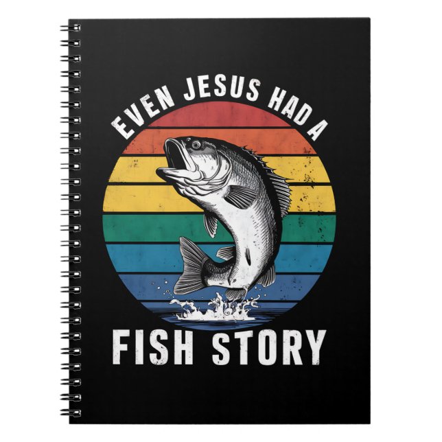 Carnet Même Jésus avait une histoire de poisson à pêcher  (Devant)