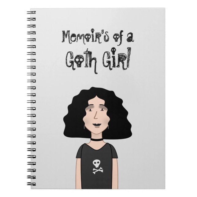 Carnet Mémoires d'une fille gothique (Devant)