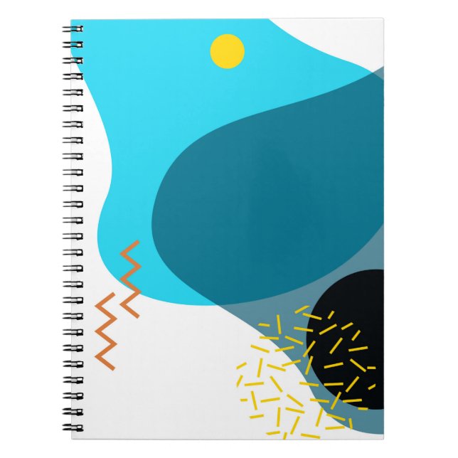 Carnet Memphis, cool, tendance, urbain, illustration mode (Devant)