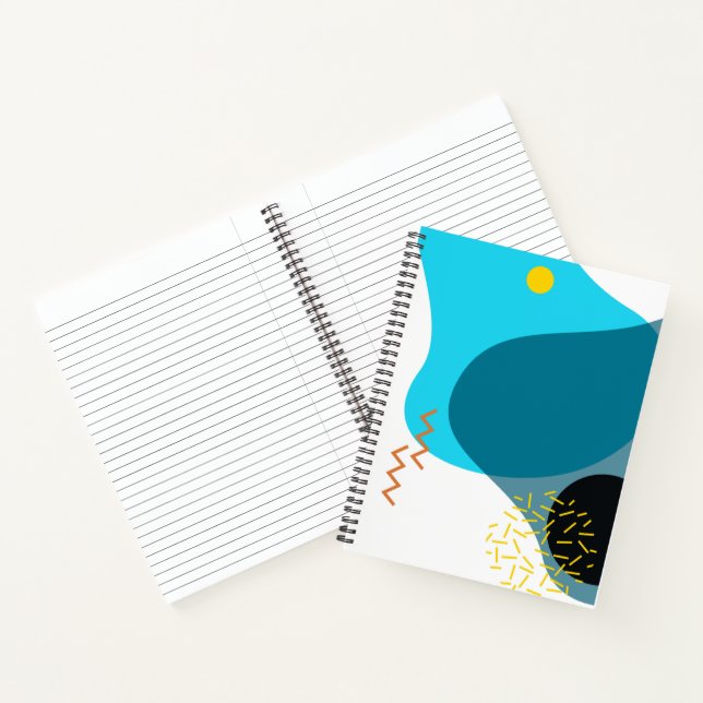 Carnet Memphis, cool, tendance, urbain, illustration mode (Intérieur)