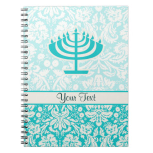 Carnet Menorah turquoise