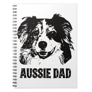 Carnet Mens Aussie Papa - Australian Shepherd Chien Papa