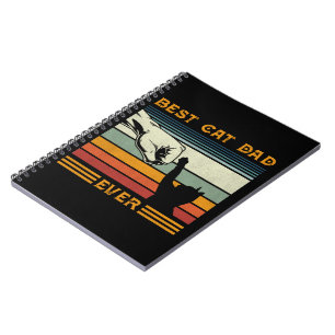 Carnet Mens Vintage Meilleur Chat Papa Jamais Bump Amoure