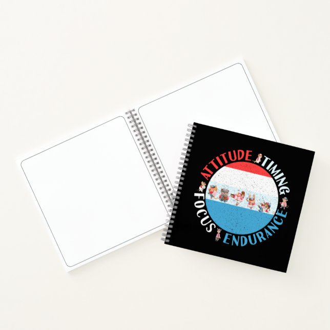 Carnet Mentalité de joueur de baseball - Rouge Blanc Bleu (Intérieur)