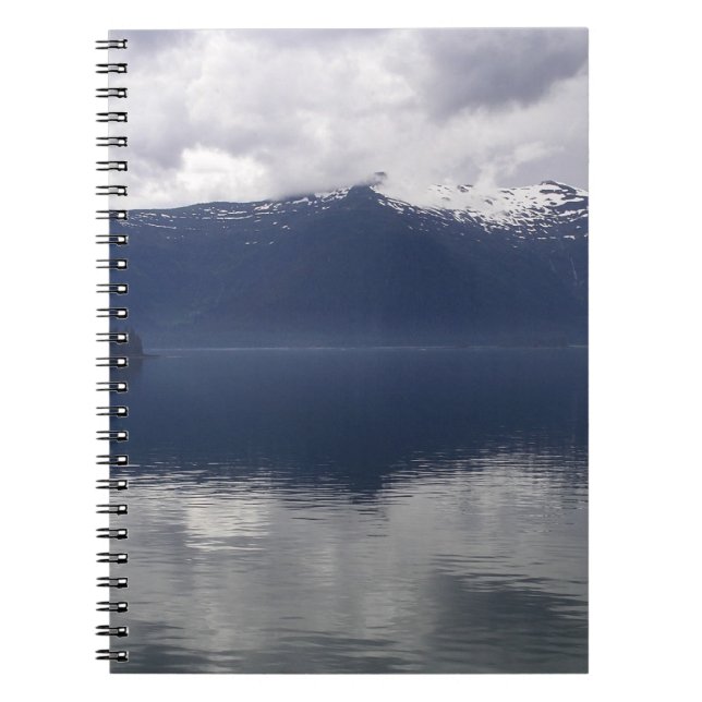 Carnet Mer alaskien brumeux aux nuances de bleu (Devant)