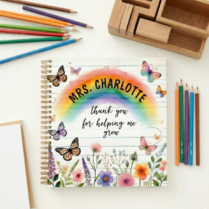 Carnet Merci de m'avoir aidé à grandir Professeur Arc-en-