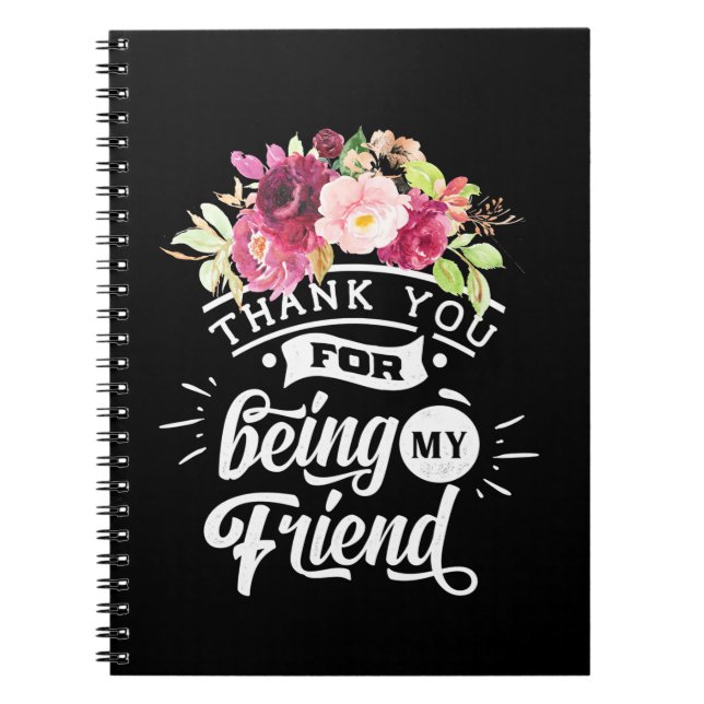 Carnet Merci D'Être Mes Amis (Devant)