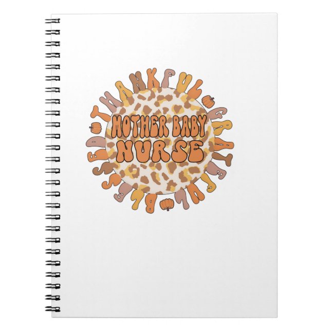 Carnet Merci Mère Baby Nurse Thanksgiving Postpartum (Devant)