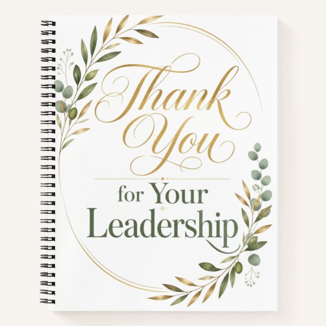 Carnet Merci pour votre don de leadership (Devant)