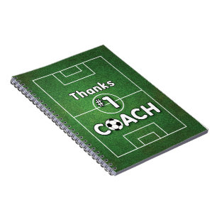 Carnet Merci Soccer Coach Grass Field