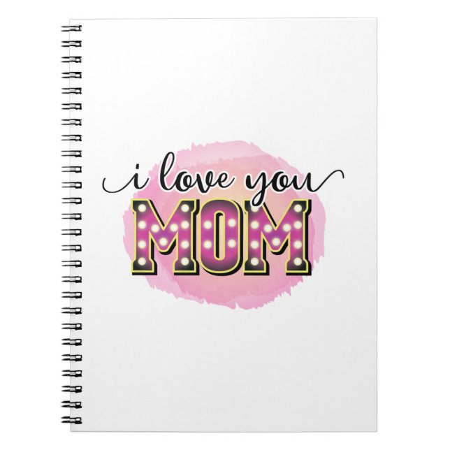 Carnet Mère cadeau Je t'aime Maman (Devant)