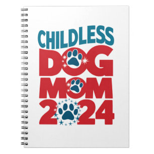 Carnet Mère de chien sans enfant Dame de chien votant pou