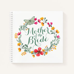 Carnet Mère de la mariée Élégant Mariage floral Noteboo