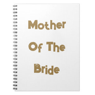 Carnet Mère De La Mariée Mariage Gold White Cadeau Favor