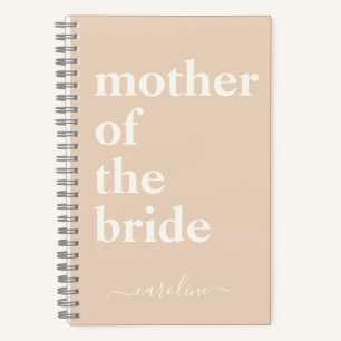 Carnet Mère de la mariée Minimaliste moderne Custom Blush