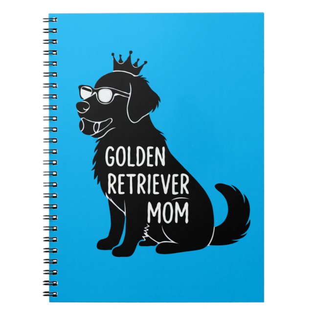 Carnet Mère Golden Retriever drôle | Chien mignon avec co (Devant)