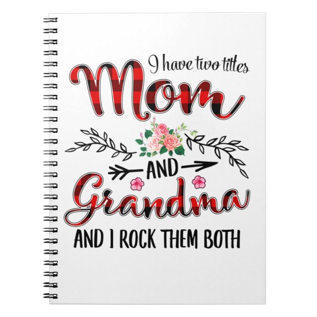 Carnet Mère Maman Et Grand-Mère Anniversaire (Devant)