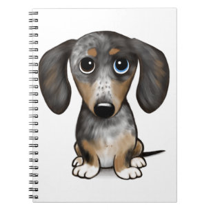 Carnet Merle Dapple Dachshund mignon chien Wiener
