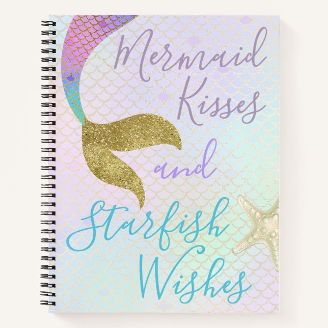 Carnet Mermaid Kisses & Starfish Wings (Devant)