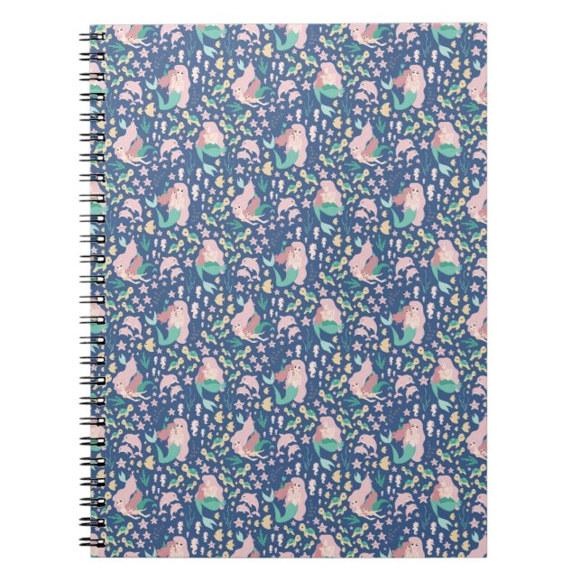 Carnet Mermaid mère fille Bonding Ocean Dark Version (Devant)