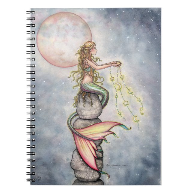 Carnet Mermaid Rempli d'étoiles (Devant)