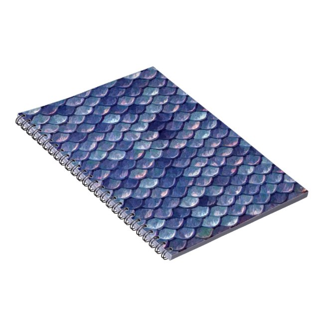 Carnet Mermaid Scales Blue note book (Côté Droit)