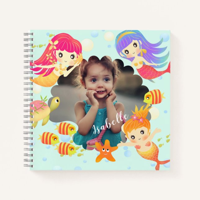 Carnet Mermaids Blue Photo (Devant)