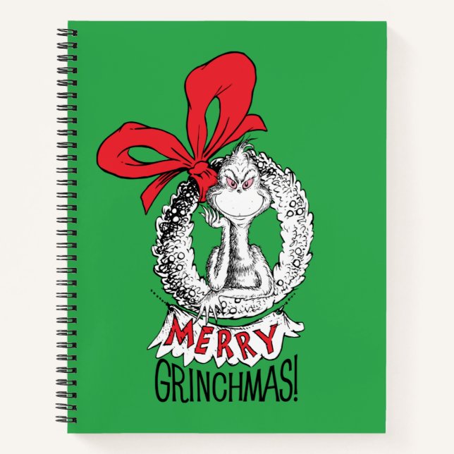 Carnet Merry Grinchmas Wreath (Devant)
