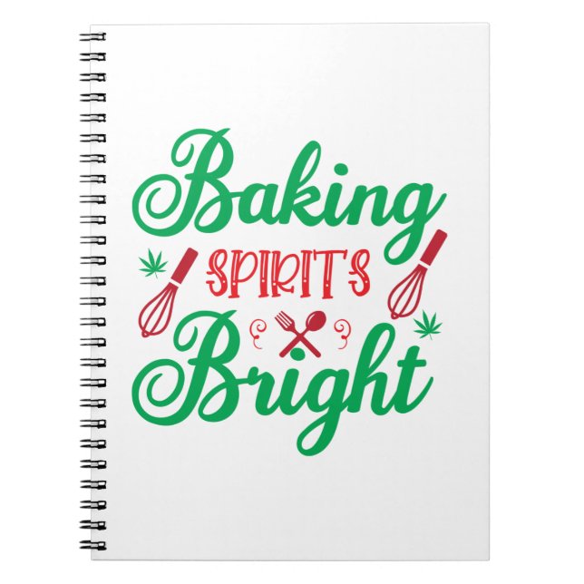 Carnet Merry Xmas Baking Spiritueux (Devant)