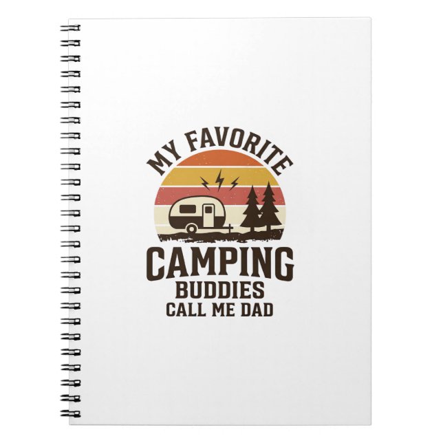 Carnet Mes copains de camping préférés m'appellent Papa V (Devant)