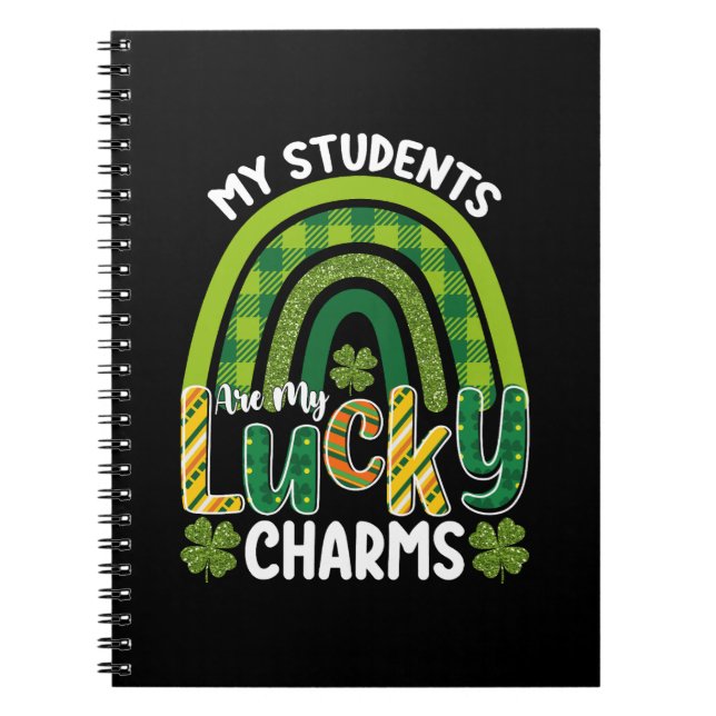 Carnet Mes étudiants sont mes porte-bonheur St Patrick's  (Devant)