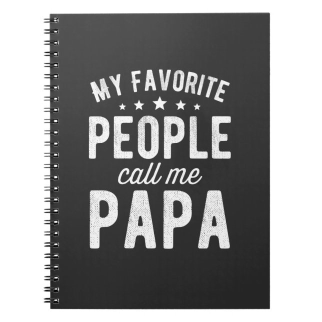 Carnet Mes Gens Favoris M'Appelent Papa (Devant)