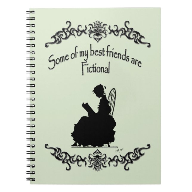 Carnet Mes meilleurs amis sont fictifs (Devant)