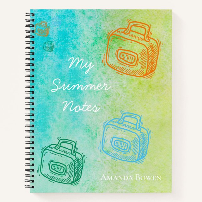 Carnet Mes notes d'été (Devant)