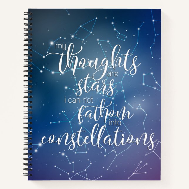 Carnet Mes pensées sont des étoiles (Devant)