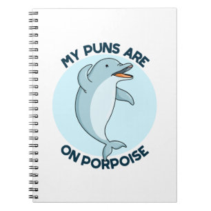 Carnet Mes Puns Sont Sur Le Marsouin Drôle Animal Pun