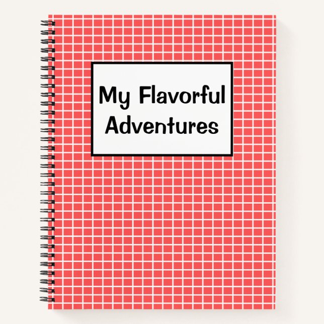 Carnet Mes recettes d'aventures savoureuses (Devant)